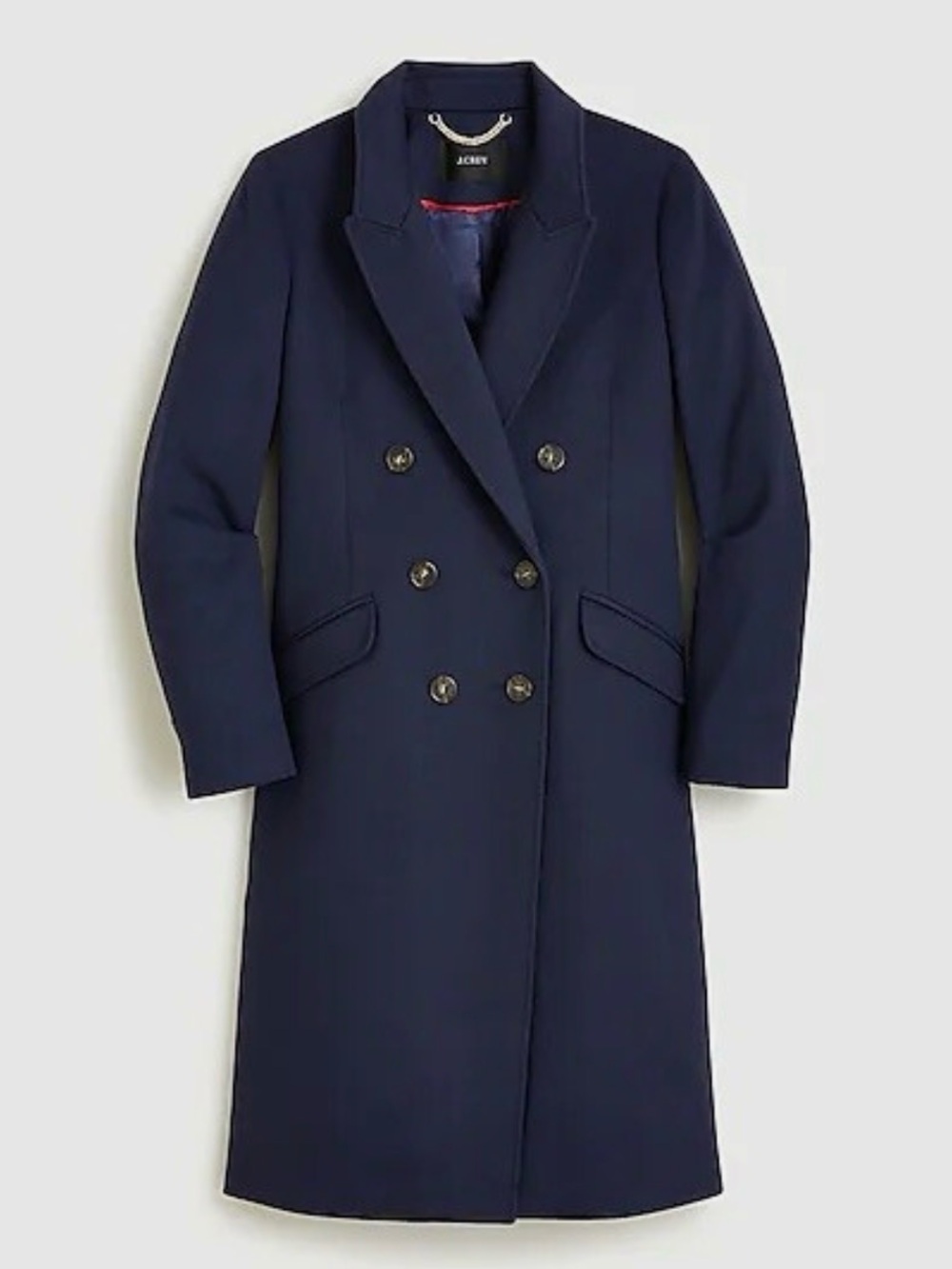 J. Crew Navy Double-Breasted Wool Pea Coat